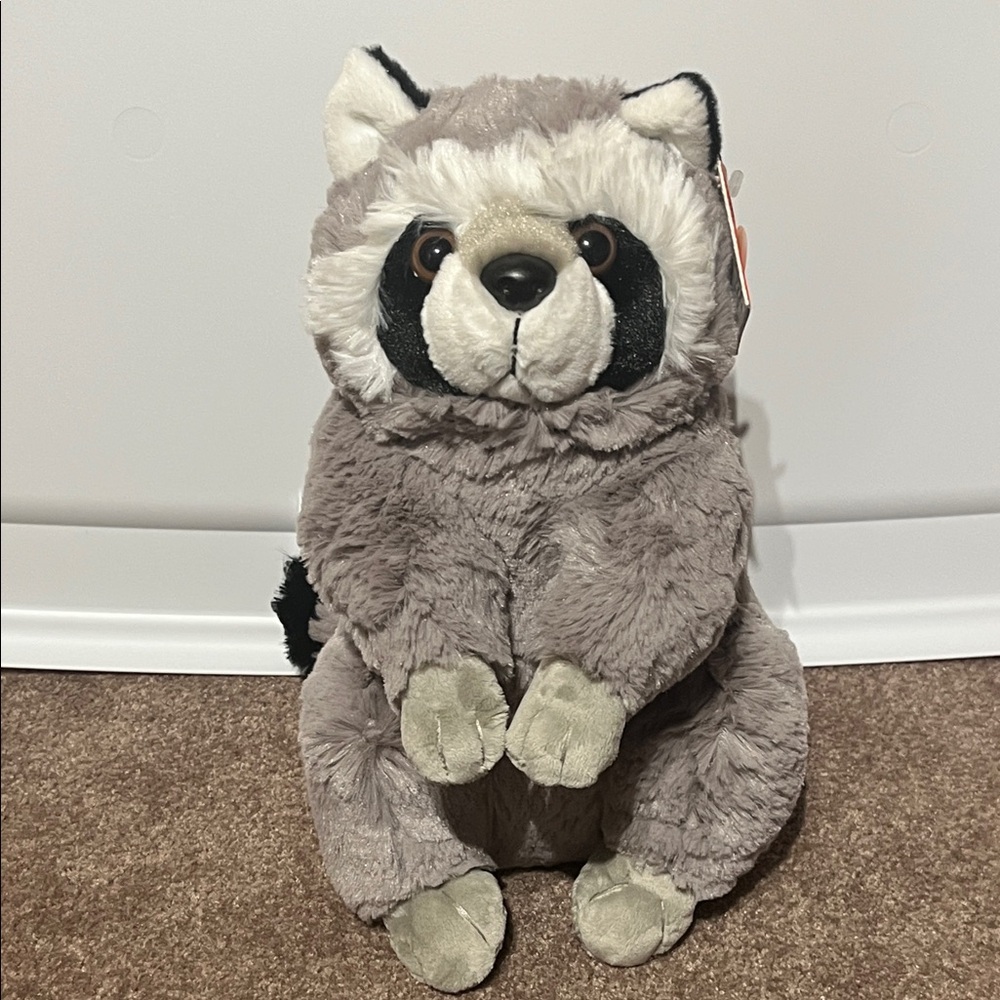 Gray Raccoon Plush Toy